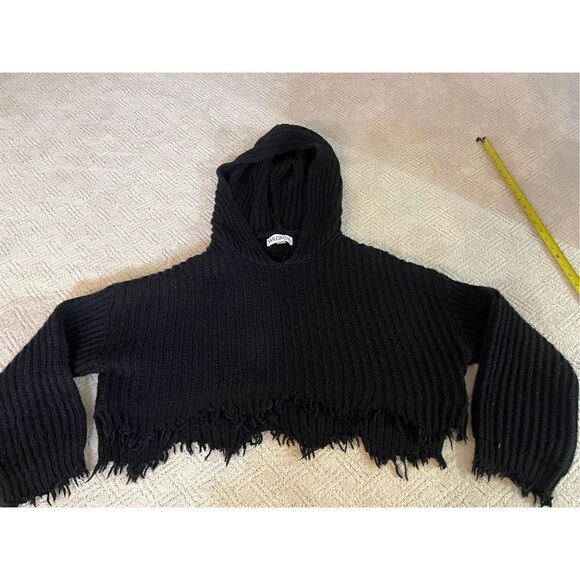 Wildfox Marley Crop Hoodie Sweater - Picture 4 of 12